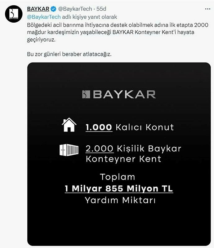 2 bin kişilik konteyner kentin yapımına başladık