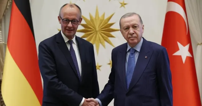 Başkan Erdoğan, Almanya Şansölyesi Friedrich Merz ile telefonda görüştü!