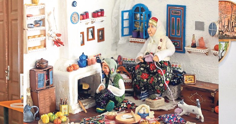 Atık malzemelere el emeği ile yeniden hayat veriyorlar