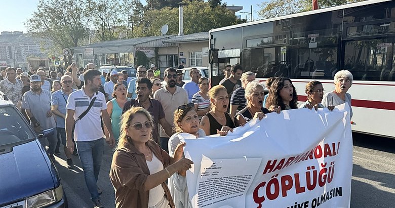 İzmirlilerden ‘Harmandalı çöplüğü’ kapatılsın eylemi