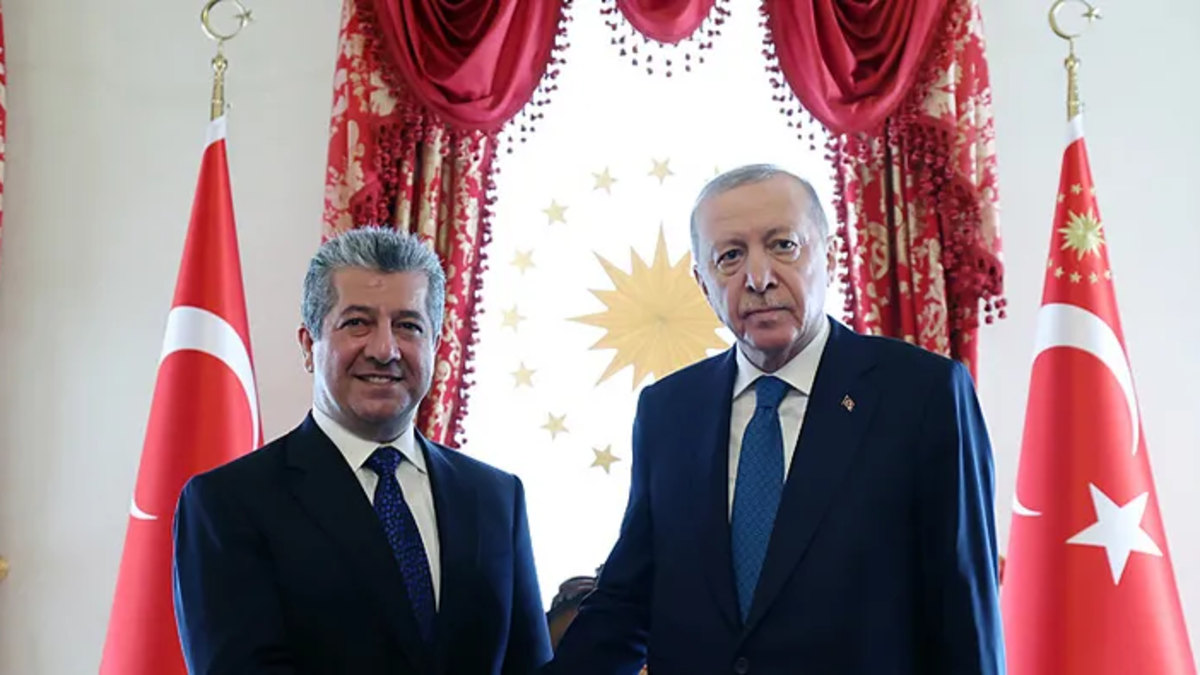 Başkan Erdoğan, Mesrur Barzani'yi kabul etti