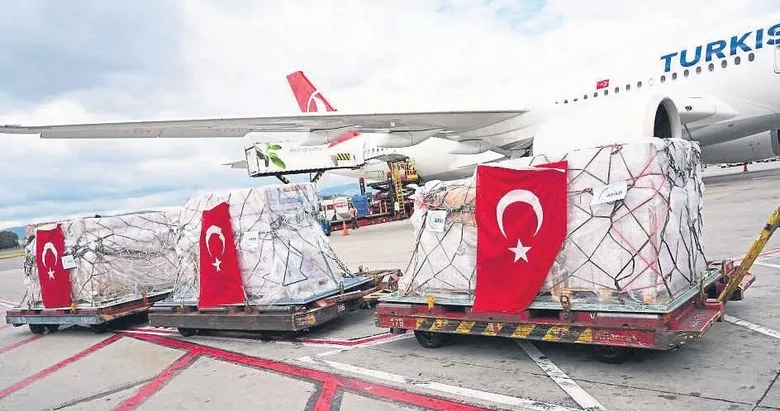 Yardım malzemeleri Kolombiya’ya ulaştı