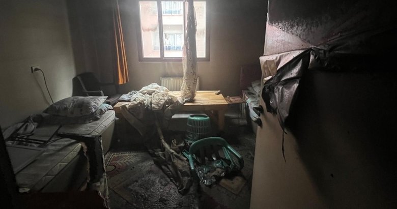 Evini ateşe verip kaçan adamı mahalleli yakaladı