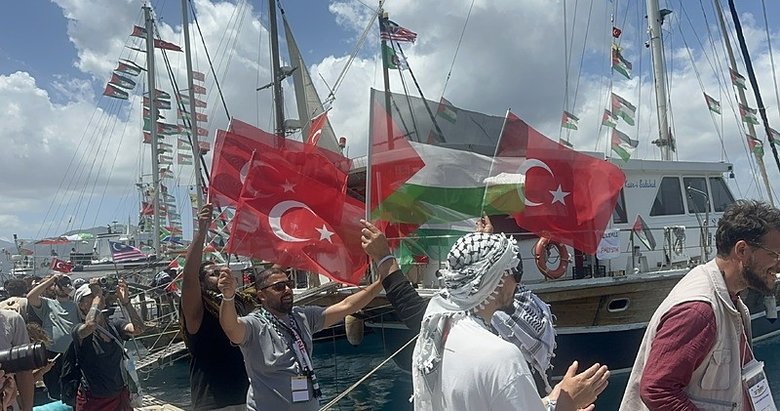 Global Sumud filosu Marmaris’ten Gazze’ye doğru yola çıktı