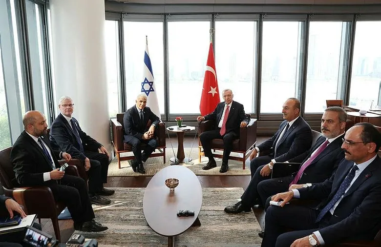 Başkan Erdoğan İsrail Başbakanı Yair Lapid ile görüştü
