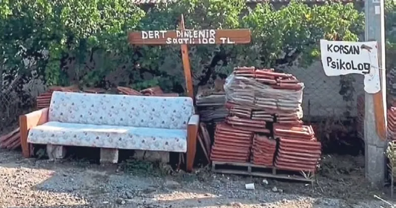 Muğla’da saati 100 TL’ye dert dinlenir!