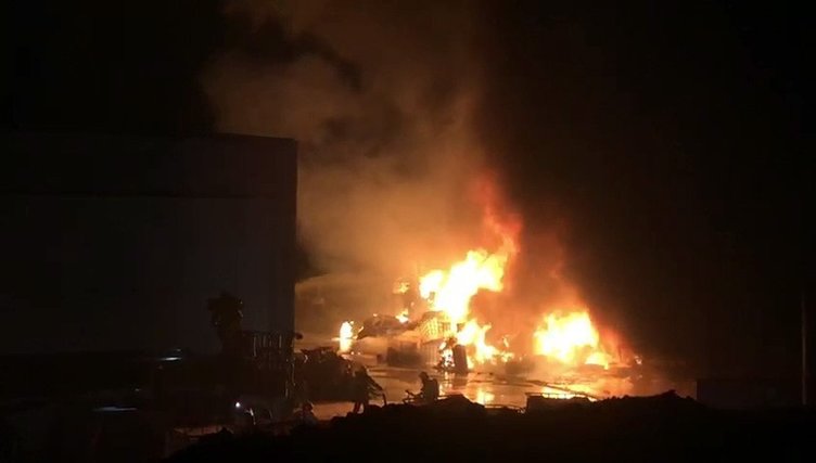Denizli’de Organize Sanayi Bölgesi’nde korkutan yangın!