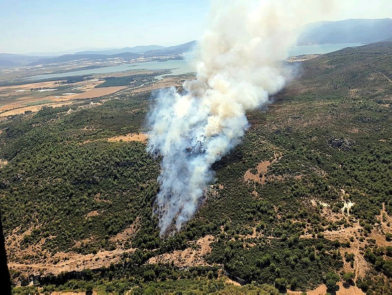 İzmir’de art arda yangınlar! Menderes’teki yangın kontrol altında