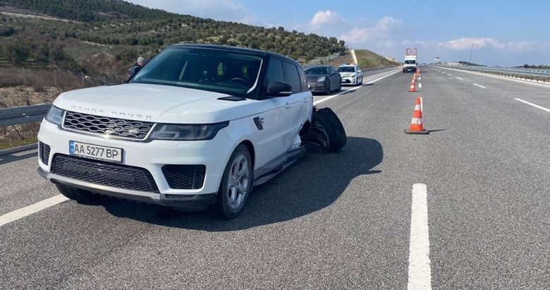 Savaştan kaçtı kazaya karıştı