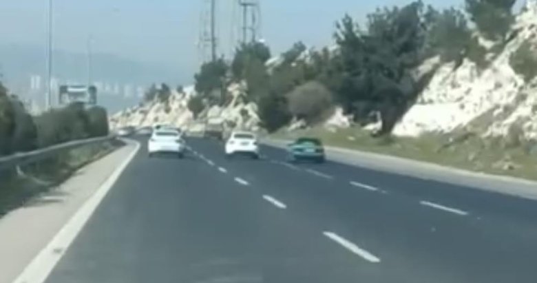 İzmir’de otoyolda makas atmaya çalıştı, bedeli ağır oldu