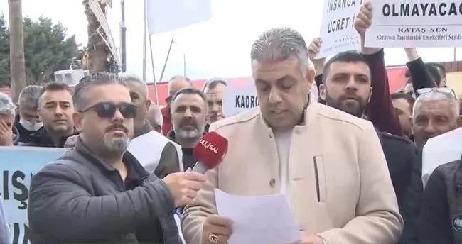 İzmir’de maaşı ödenmeyen İZSU şoförleri eylem başlattı