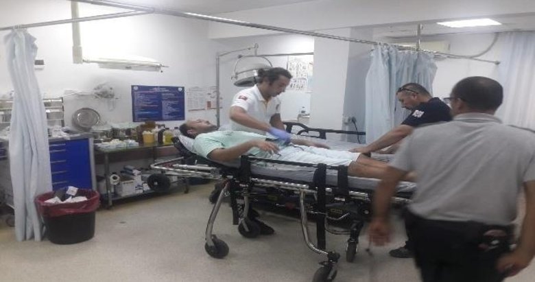 Rüzgardan uçan demir vatandaşın kafasına düştü