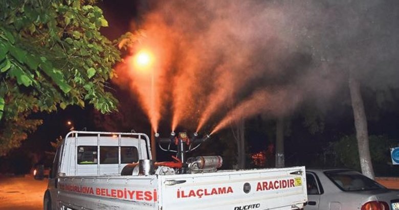 İncirliova’da zararlılara karşı mücadele sürüyor