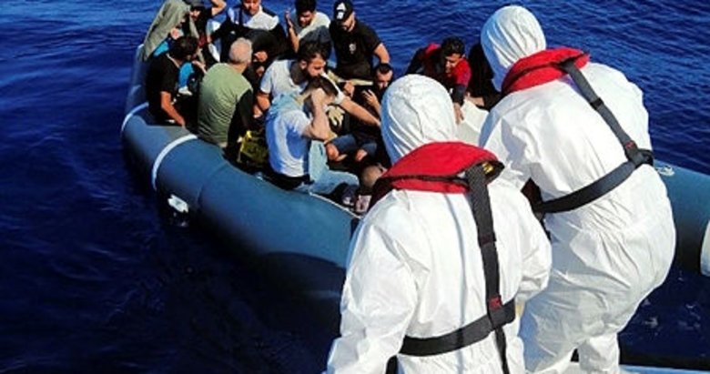 Marmaris’te 50 kaçak göçmen kurtarıldı