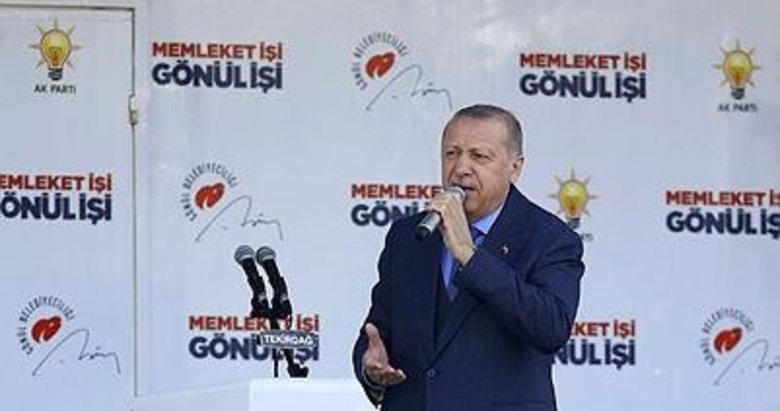 Başkan Erdoğan’dan Tekirdağ’da önemli açıklamalar