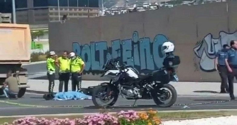 TIR’ın çarptığı motosiklet sürücüsü kadın hayatını kaybetti
