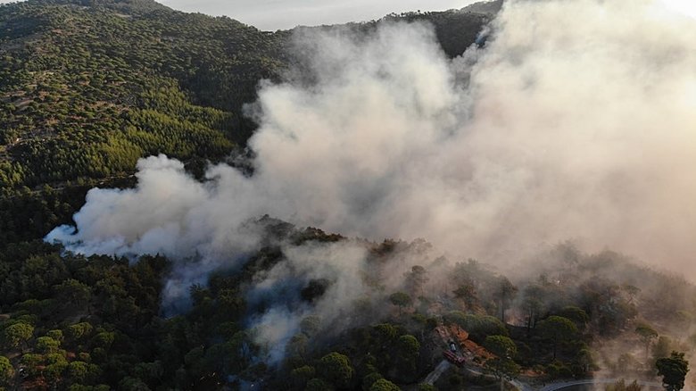 Aydın Bozdoğan alevlere teslim! Alevler Muğla’ya dayandı