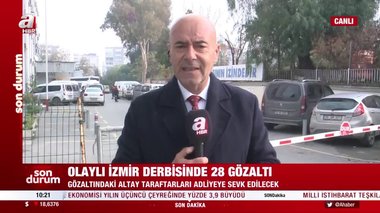 Göztepe-Altay derbisinde 28 gözaltı