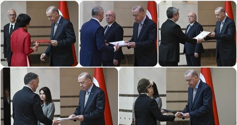 Başkan Erdoğan, 5 ülkenin büyükelçisini kabul etti