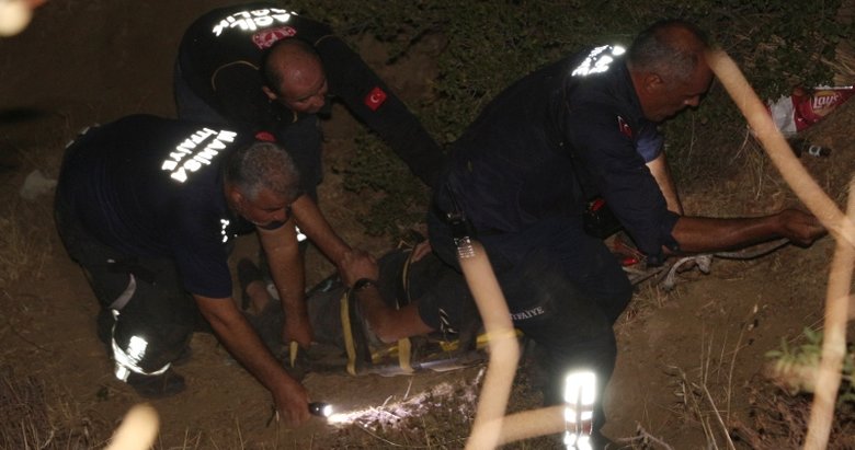 Manisa’da alkollü şahıs 50 metrelik uçuruma yuvarlandı