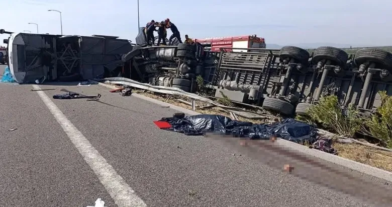 Manisa’da çekicinin tur otobüsüne çarptığı kazada acı gelişme! Ölü sayısı 12’ye yükseldi