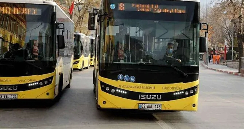 Afyonkarahisar’da belediye otobüslerinde kadın dönemi