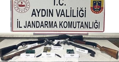 Aydın’da magandaların cephaneliği şaşırttı
