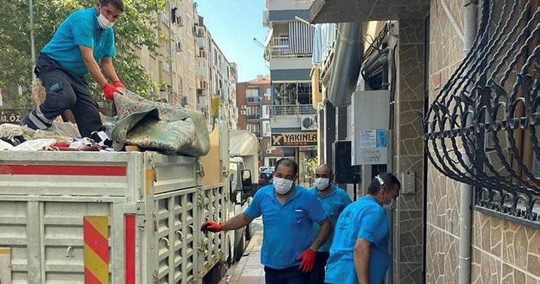 Alzheimer hastası adamın evinden 3 kamyon çöp çıktı