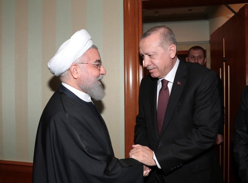 Erdoğan, Putin ve Ruhani zirvesinden dikkat çeken kareler