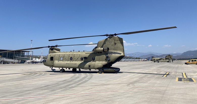 Muğla’da kritik görev! ABD yangın söndürme helikopterleri bölgede