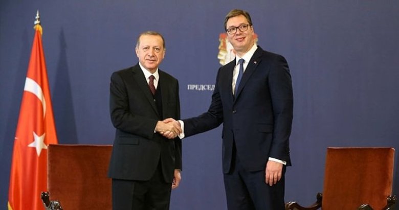 Başkan Erdoğan, Sırbistan Cumhurbaşkanı Vucic ile bir araya geldi