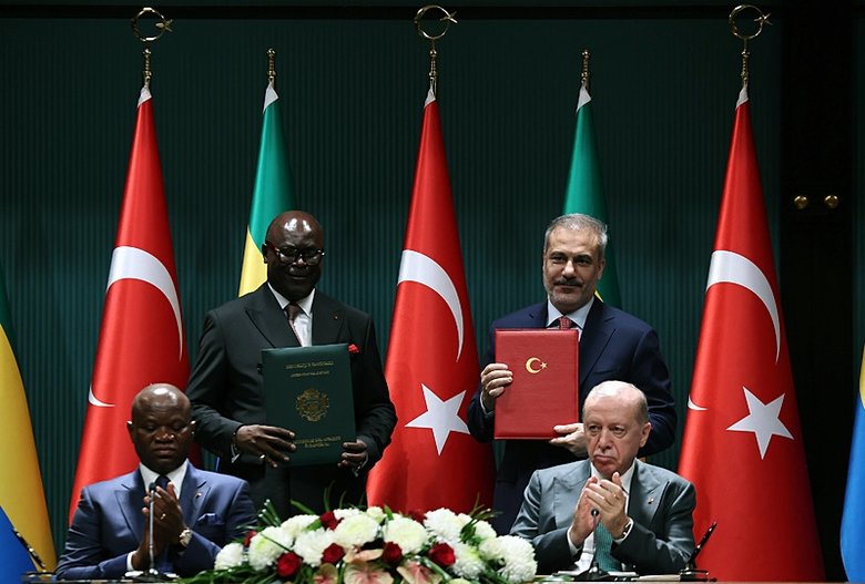 Başkan Erdoğan Gabon Cumhurbaşkanı ile ortak basın toplantısında Gazze mesajı verdi