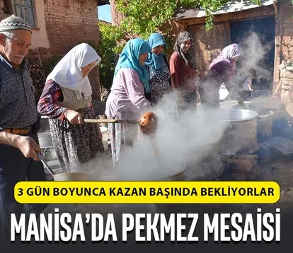 Manisa Demirci’de 3 günlük pekmez mesaisi!