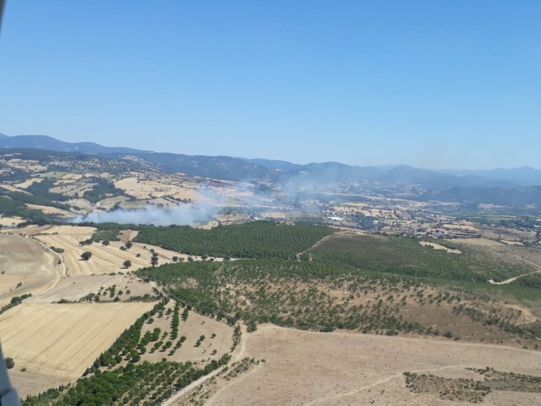 Çanakkale’de çıkan orman yangını kontrol altına alındı