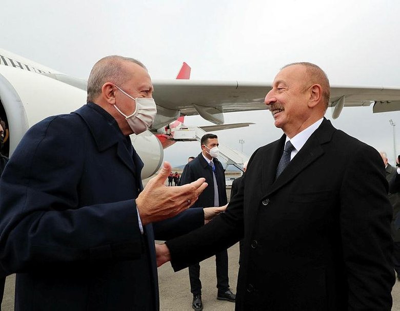 Karabağ’daki Fuzuli Havalimanı’nın açılışını Başkan Erdoğan ve Aliyev yaptı
