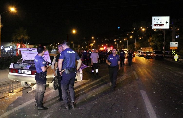 İzmir’de feci kaza! Polisin dur ihtarına uymayan sürücü...