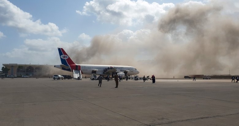 Yemen’de Aden Havalimanı’nda patlama!