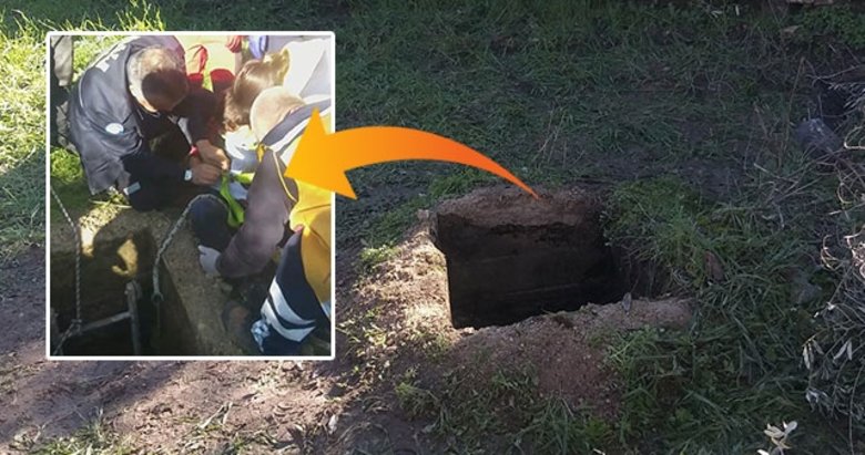 7 yaşındaki İsmail, 3 bin 500 yıllık antik kentteki kuyuya düştü