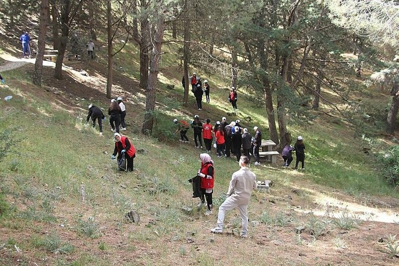Orman temizliğinde çöplerin arasından çıkanlar ’pes’ dedirtti