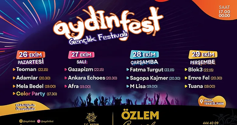 Aydın’da geri sayım başladı! Ünlü isimlerde gelecek...