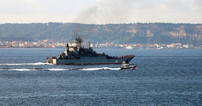 Çanakkale Boğazı’nda Rus savaş gemisi