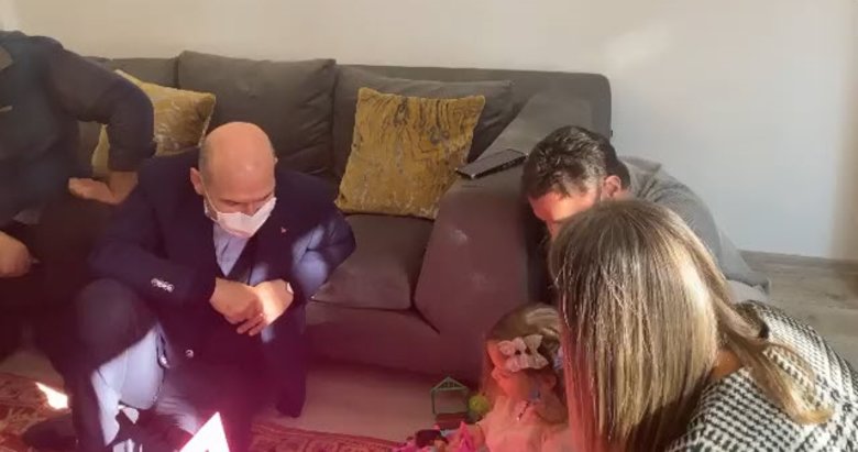 Bakan Soylu ve müzisyen Akçıl, Ayda’yı ziyaret etti