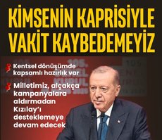 ‘Kimsenin kaprisiyle vakit kaybedemeyiz’