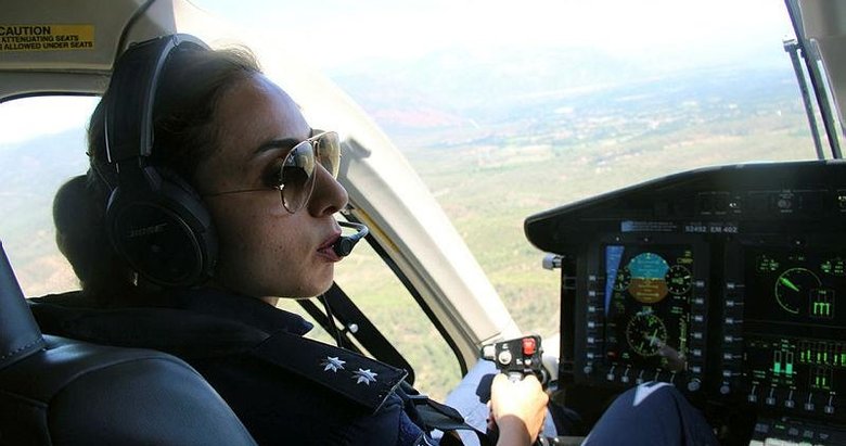 Muğla’da Emniyet’in ‘uçan göz’ünü kadın pilot uçurdu