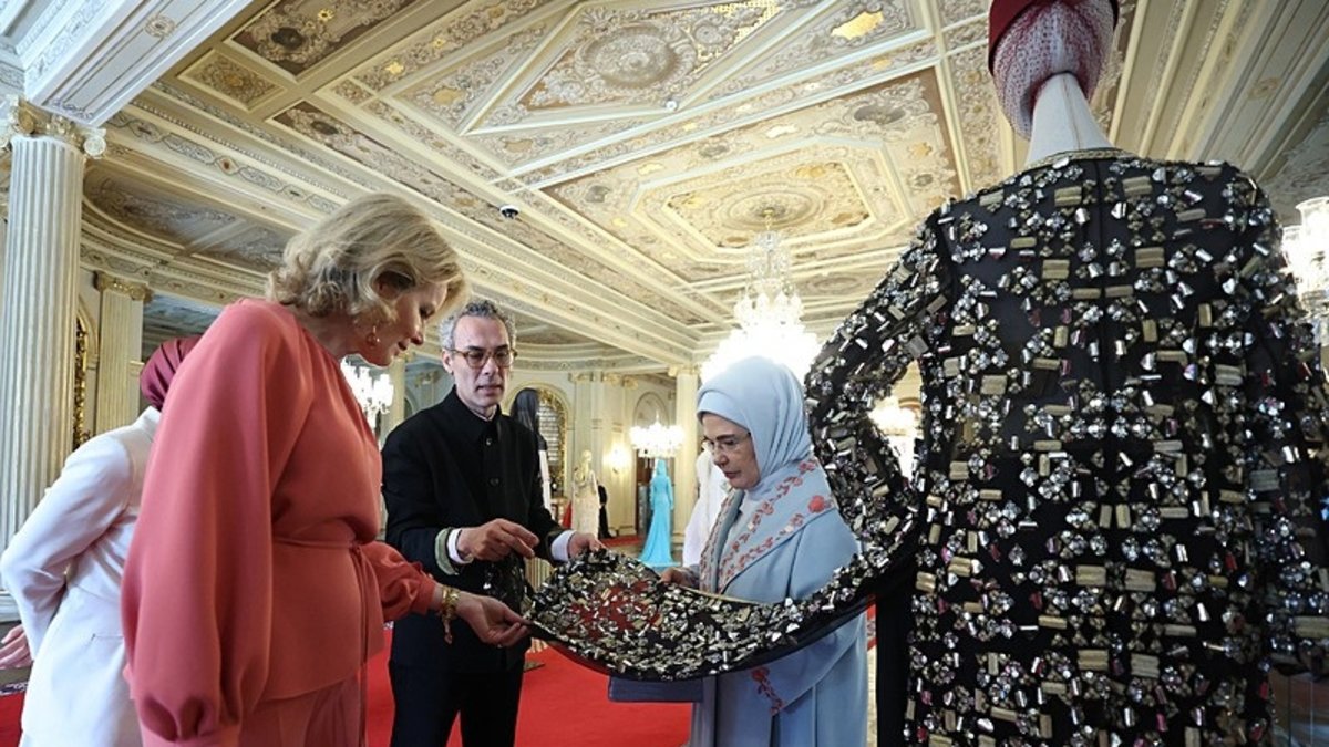 Emine Erdoğan, Belçika Kraliçesi Mathilde'yle bir araya geldi