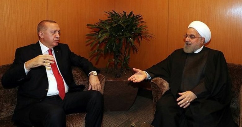 Başkan Erdoğan, İran Cumhurbaşkanı Ruhani ile bir araya geldi