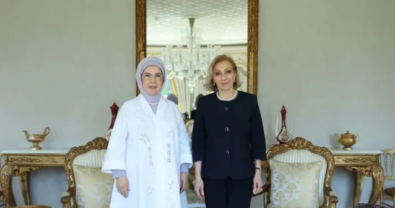 Emine Erdoğan, Lübnan Başbakanı’nın eşi ile görüştü