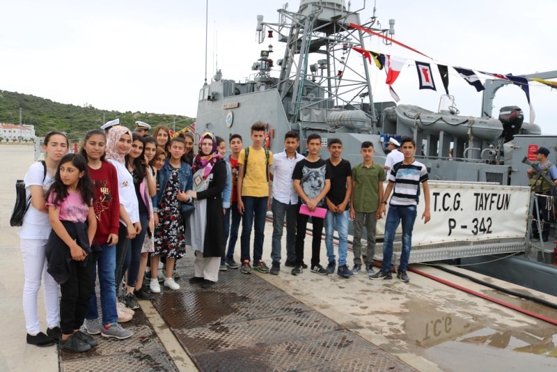 Foca Da Tatbikata Katilan Askeri Gemiler Ziyarete Acildi Izmir Haberleri
