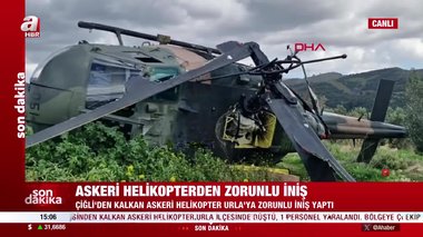 Son dakika! İzmir’de askeri helikopter zorunlu iniş yaptı