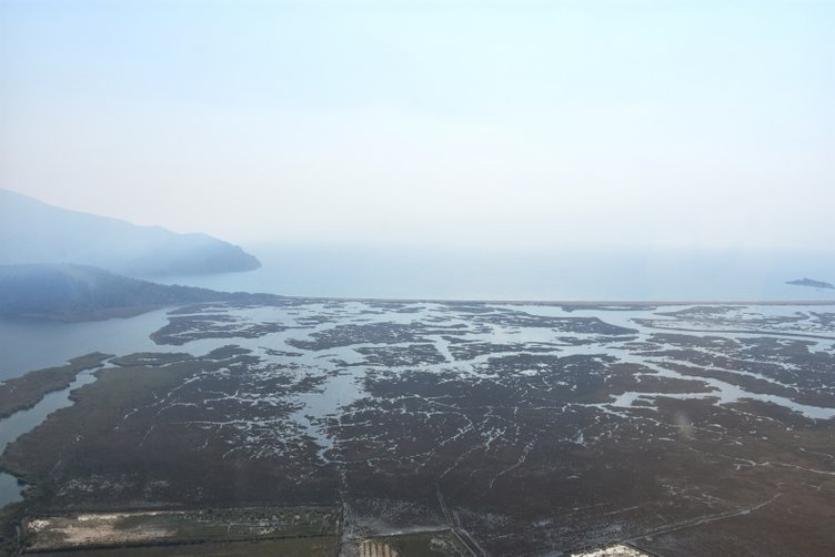 Muğla kıyılarına uçan gözlü denetim